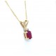 Ruby and diamond pendant