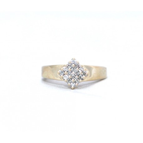 Diamond cluster ring