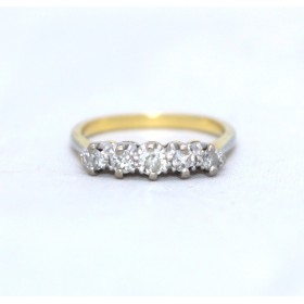 Diamond five stone ring