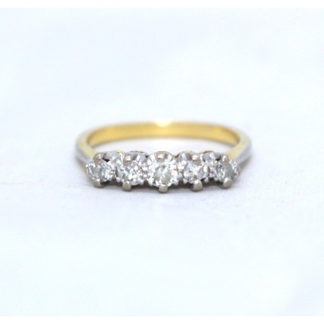 Diamond five stone ring