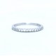 Diamond half eternity ring