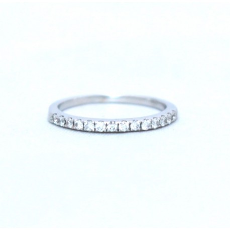 Diamond half eternity ring