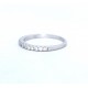 Diamond half eternity ring