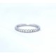 Diamond half eternity ring