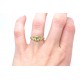 Peridot and seed parl ring