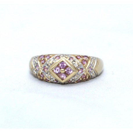 Pink sapphire ring