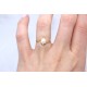 Pearl and diamond ring