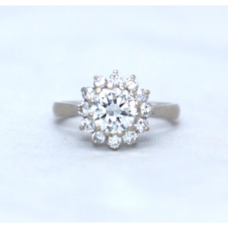 Diamond cluster ring