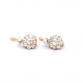 Victorian diamond drop earrings