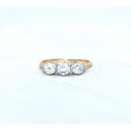 Diamond three stone ring