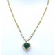 Emerald and diamond necklace