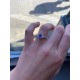 Sapphire and diamond three stone ring