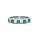 Emerald and diamond ring