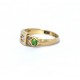 Demantoid Garnet and diamond ring