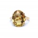 Citrine ring set in 18ct yellow gold