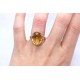 Citrine ring set in 18ct yellow gold