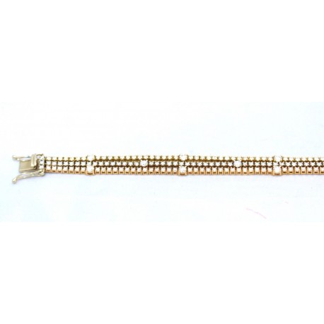 Three line diamond bracelet