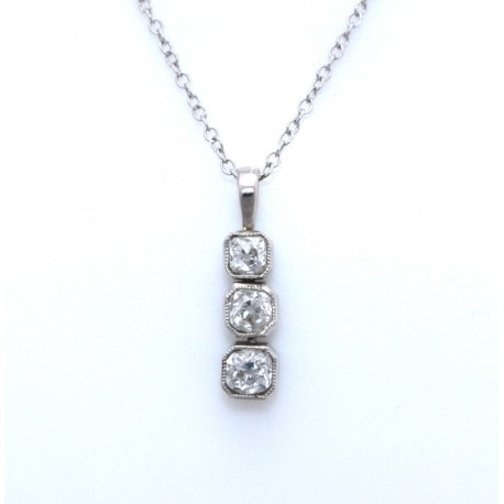 Diamond drop pendant