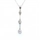 Diamond drop pendant