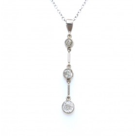 Diamond drop pendant