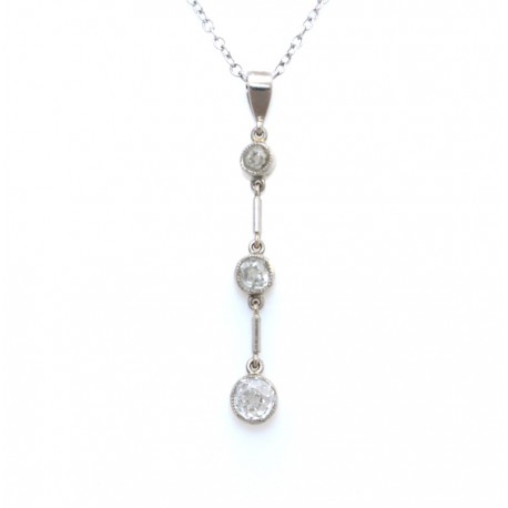 Diamond drop pendant