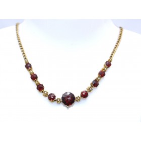 Garnet set necklace