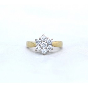 Diamond cluster ring