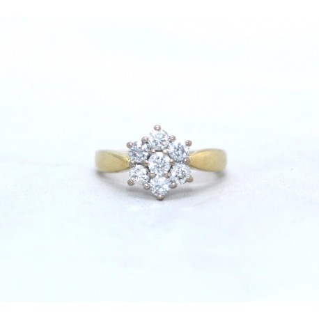 Diamond cluster ring