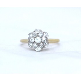 Diamond cluster ring