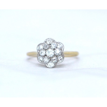 Diamond cluster ring