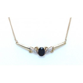 sapphire and diamond necklace