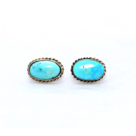 Turquoise stud earrings