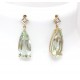 Prasiolite quartz earrings