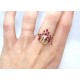 Ruby bouquet style ring