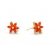 Fire opal earrings