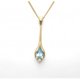 Blue topaz pendant