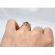 Ruby and diamond three stone ring