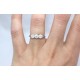 Three stone diamond ring