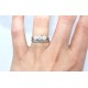 Three stone diamond ring