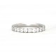 Diamond half eternity ring