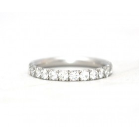 Diamond half eternity ring