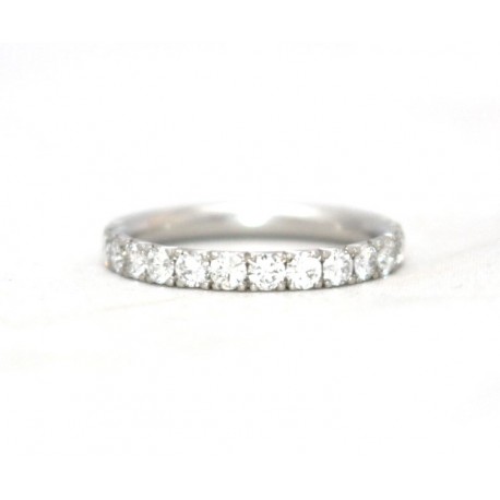 Diamond half eternity ring