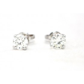 Diamond stud earrings