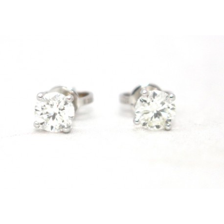 Diamond stud earrings