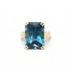 Large Blue Topaz ring