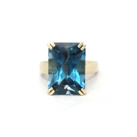 Large Blue Topaz ring