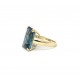 Large Blue Topaz ring