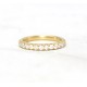 Half eternity diamond ring