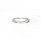 Platinum set half eternity diamond ring