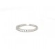 Platinum set half eternity diamond ring